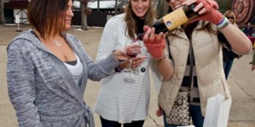 Ladies pouring wine