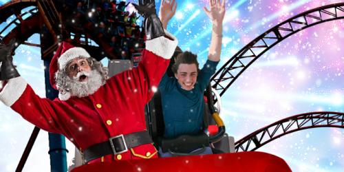 Santa on roller coaster