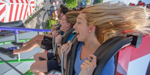 HARLEY QUINN Spinsanity at Six Flags New England