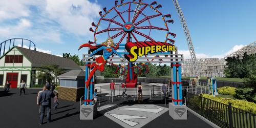Supergirl rendering of the ride from the guest midway