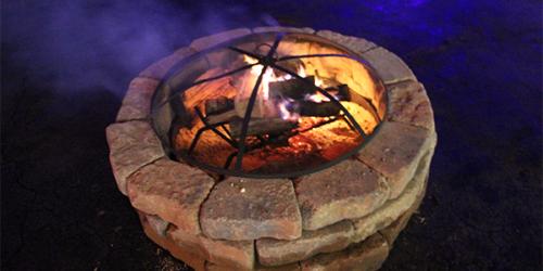 Fire pit for smores.