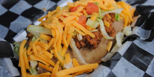Taco Filled Baked Potato