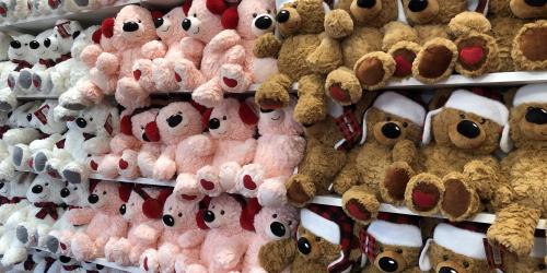 Wall of holiday plush