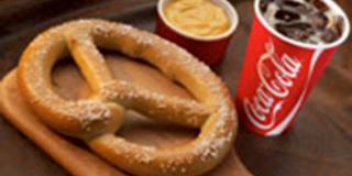 Large Pretzel and Coca-Cola Large Pretzel and Coca-Cola