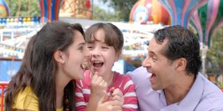 family having fun at the park