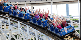 Guests riding Wild One