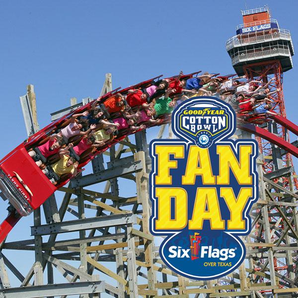Cotton Bowl Fan Day at Six Flags