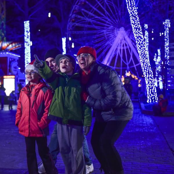 Family at Holiday in the park