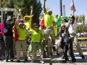 Group of Happy Six Flags Employees