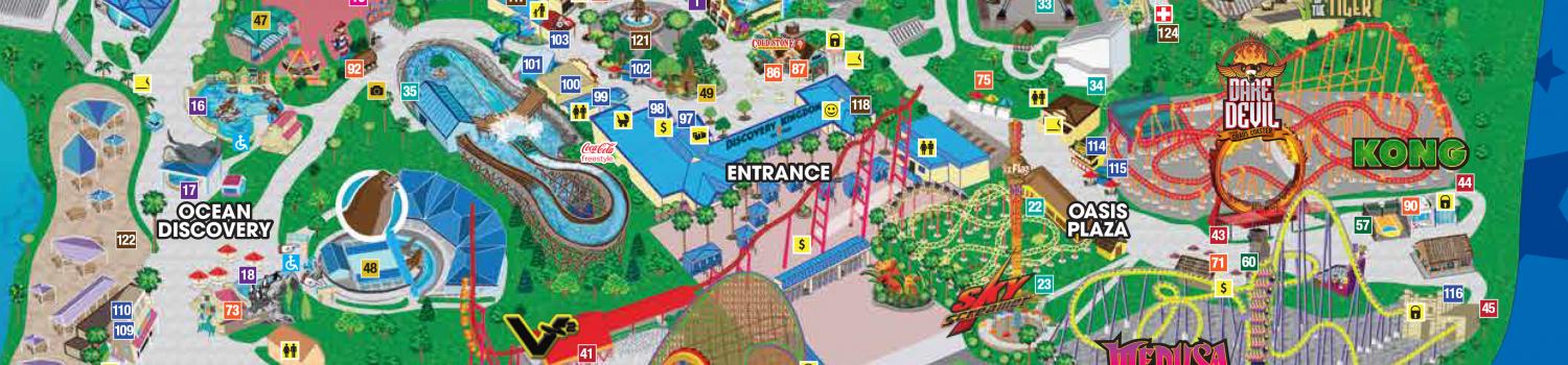Park Map Six Flags Discovery Kingdom