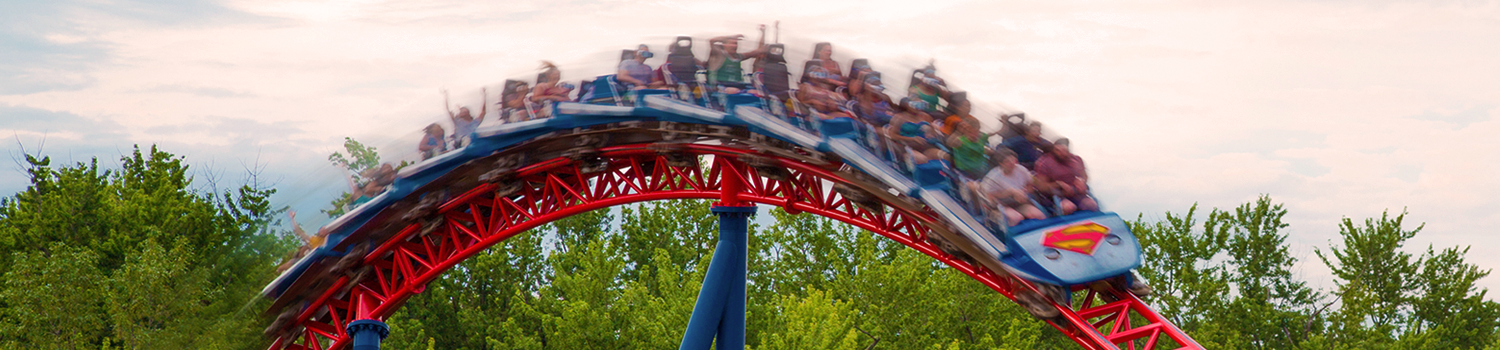 Superman The Ride Soars Over A Floater Airtime Hill Superman The Ride Soars Over A Floater Airtime Hill