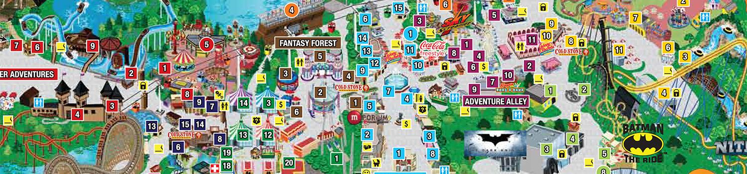 Park Map | Six Flags Great Adventure