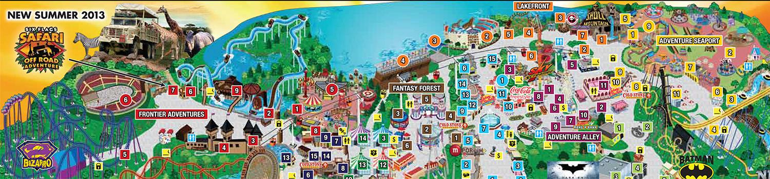 Park Map | Six Flags Great Adventure