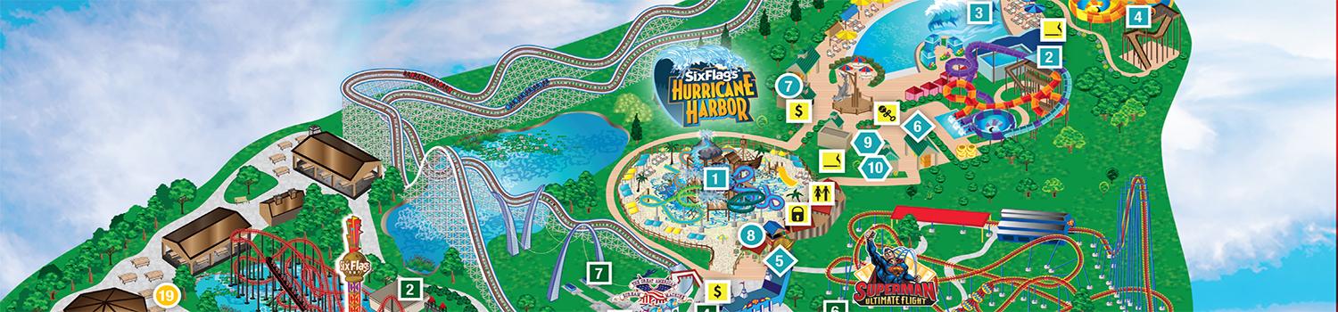 Park Map | Six Flags Over Georgia