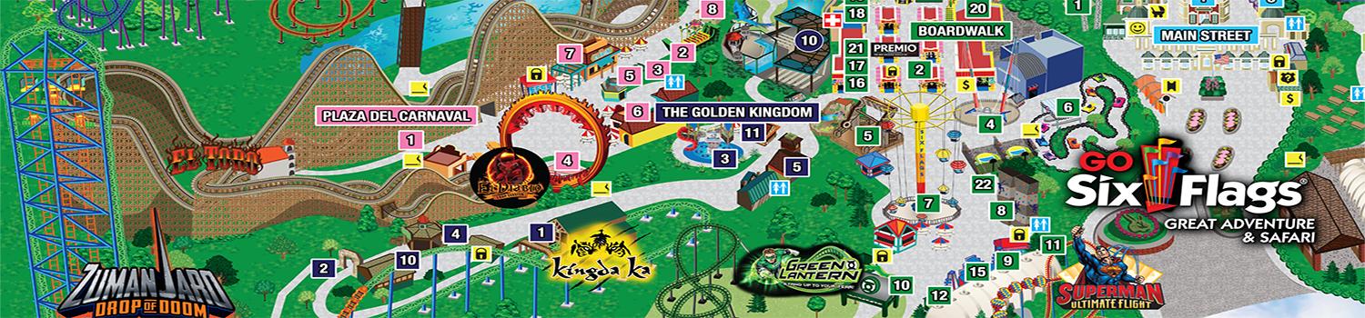 Printable Six Flags Great Adventure Map Printable Six Flags Great Adventure Map