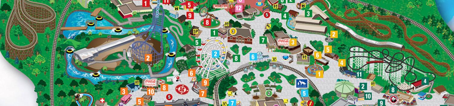 Park Map | Six Flags St Louis