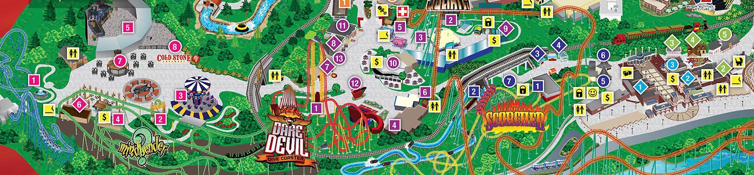 Six Flags Over Georgia Park Map - Mn ATLmap1