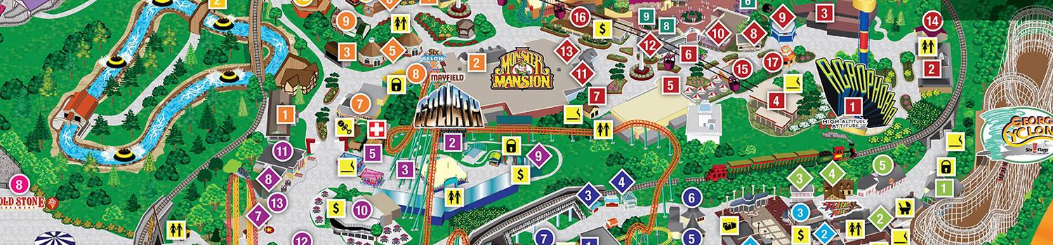 Park Map | Six Flags Over Georgia