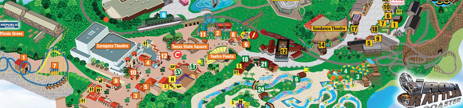 San Antonio Six Flags Map Calendrier 2021