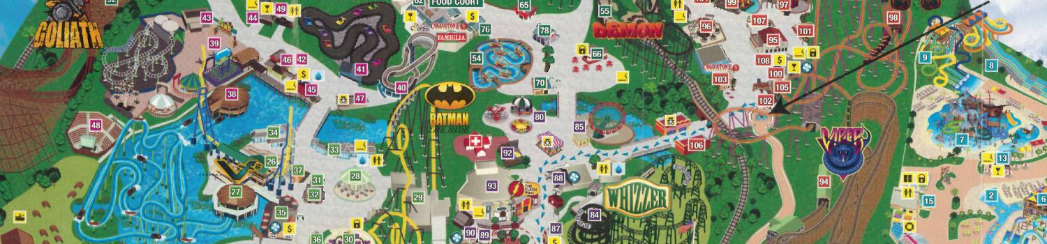 Park Map | Six Flags Great America
