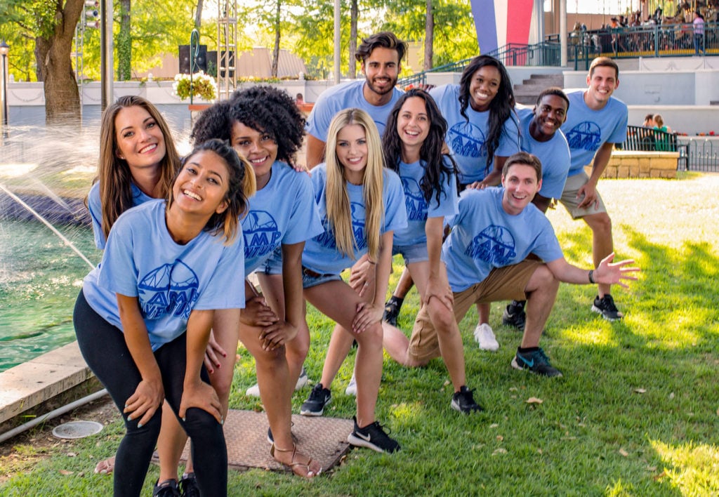 Youth group at six flags